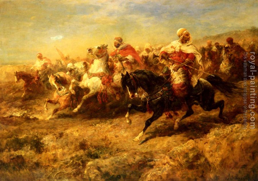 Adolf Schreyer : Arabian Horsemen